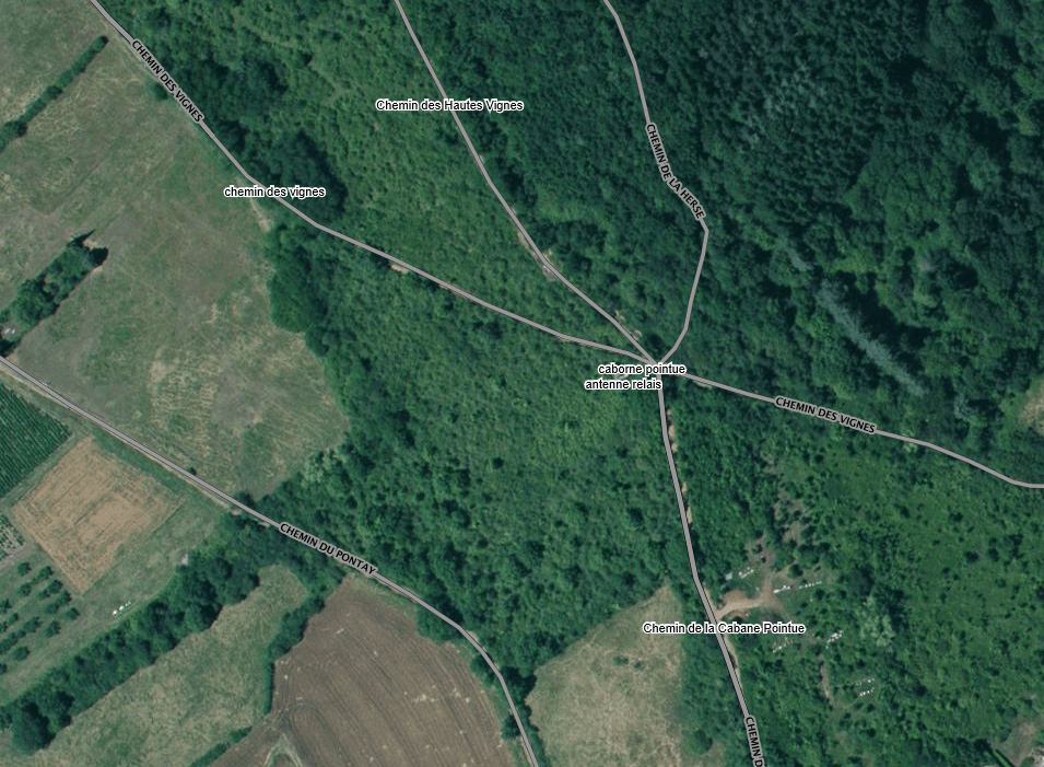 Plan de situation (vue aérienne geoportail.fr)