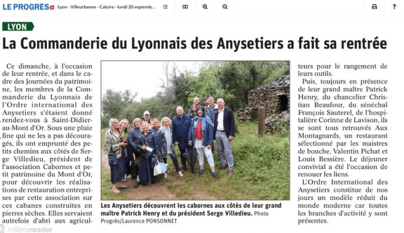 Les Anysetiers découvrent les cabornes